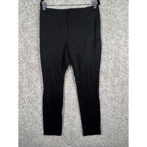 Donna Degnan Women Black Stretch Pants Pull On Slim Fit Trousers size8